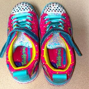 Skechers Twinkle Toes Unicorn Light Up Girls shoes size 11